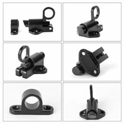 VOCTEIN Lot De 2 Loquets De Porte Automatiques – Loquets De Porte En Alliage De Zinc Loquets à Ressort Loquets De Porte à Rebond Automatique, Loquets De Porte à Rebond à Ressort Avec Vis, Pour Portes D'armoire (noir) 11 VOCTEIN Lot De 2 Loquets De Porte Automatiques – Loquets De Porte En Alliage De Zinc Loquets à Ressort Loquets De Porte à Rebond Automatique, Loquets De Porte à Rebond à Ressort Avec Vis, Pour Portes D'armoire (noir) -Débroussailleuse Soldes Magasin 67414403 5