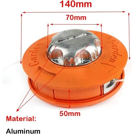 MèREÉTERNEL Tête De Débroussailleuse Universelle En Alliage M10 X 1,25 - Tige Droite - Pour Débroussailleuse - Robuste Ternel 4 MèREÉTERNEL Tête De Débroussailleuse Universelle En Alliage M10 X 1,25 - Tige Droite - Pour Débroussailleuse - Robuste Ternel – Image 2