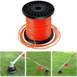 Cisea 2.4 Mm X 100 M Nylon Fil De Coupe,Forme D'étoile Débroussailleuse Bobine Avec Compatibilité élevée Et Des Performances Coupe Parfaites Pour Jardin Accessoires Tondeuse -Débroussailleuse Soldes Magasin 67564525 2