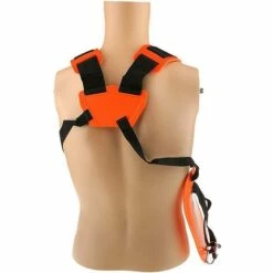 AOUGO Strimmer Double Bandoulière Harnais Ceinture Rembourrée Ceinture Pour Débroussailleuse Tondeuse Jardin Sécateur (Orange) -Débroussailleuse Soldes Magasin 67646019 5