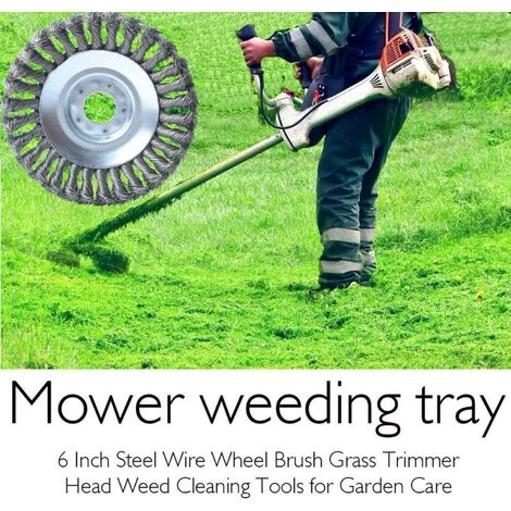 ENLENK 6 Pouces(150mm*25.4mm) Tête Brosse Désherbage Pour Jardin Brique Route Pavage Joints Moss Rouille élimination 7 ENLENK 6 Pouces(150mm*25.4mm) Tête Brosse Désherbage Pour Jardin Brique Route Pavage Joints Moss Rouille élimination – Image 5