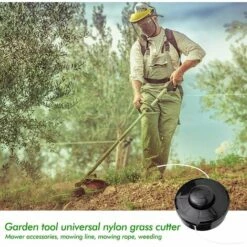 ENLENK Lot De 2 Têtes De Tondeuse à Gazon Universelles Pour Tondeuse à Gazon En Nylon Bobine De Rechange Pour Tondeuse à Gazon M10 X 1,25 Pour Tondeuses à Essence -Débroussailleuse Soldes Magasin 67679399 3