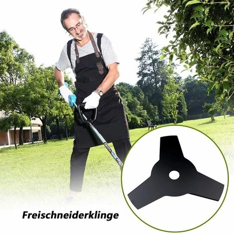 ENLENK Lame De Tondeuse à Gazon, Lame De Rechange Pour Débroussailleuse En Acier à 3 Dents 5 ENLENK Lame De Tondeuse à Gazon, Lame De Rechange Pour Débroussailleuse En Acier à 3 Dents – Image 3