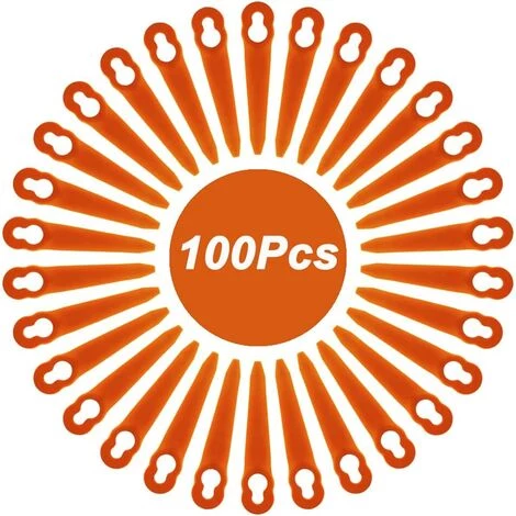 ENLENK Lame De 100 Pièces Pour Débroussailleuse, Lame En Plastique Pour Tondeuse Sans Fil 7 ENLENK Lame De 100 Pièces Pour Débroussailleuse, Lame En Plastique Pour Tondeuse Sans Fil – Image 5