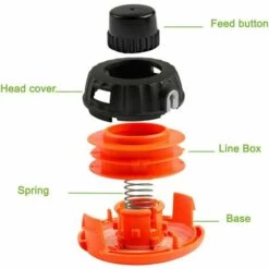 ENLENK Tête De Coupe Extérieure P25 Pour B26Ps T26Cs MT260CLS 9 ENLENK Tête De Coupe Extérieure P25 Pour B26Ps T26Cs MT260CLS -Débroussailleuse Soldes Magasin 67685040 3