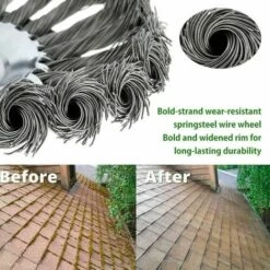 ECHOO Tête De Débroussailleuse Conique En Fil De Fer Noué Pour Tondeuse à Gazon - Plateau De Désherbage En Métal Pour Débroussailleuse (Diamètre Extérieur150mm, Trou Intérieur 25mm) -Débroussailleuse Soldes Magasin 67696718 5
