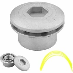 FLYME Tête De Coupe Gazon En Aluminium, Tête De Coupe En Aluminium, Tête De Coupe En Aluminium, Tête De Coupe Universelle Pour Jardin, Pelouse, Cour