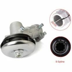 FLYME Renvoi D'angle Debroussailleuse 26mm /28mm, Tête D'engrenage Debroussailleuse Universelle Boîte De Vitesse De Tondeuse à Gazon Pour Coupe Herbe/Tronconneuse (28mm, Rond De 9 Dents) 8 FLYME Renvoi D'angle Debroussailleuse 26mm /28mm, Tête D'engrenage Debroussailleuse Universelle Boîte De Vitesse De Tondeuse à Gazon Pour Coupe Herbe/Tronconneuse (28mm, Rond De 9 Dents) -Débroussailleuse Soldes Magasin 67813323 2