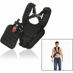 GRID COOL Harnais à Double Bandoulière Pour Débroussailleuse Tondeuse, Débroussailleuse Tondeuse Husqvarna Echo, Noir -Débroussailleuse Soldes Magasin 67887281 5