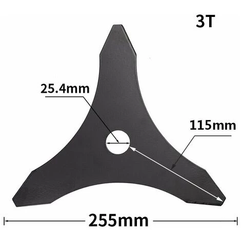 FLYME Lame De Débroussailleuse à Trois Dents One-For-All Pour Machines Stihl, Husqvarna, Mitox, Echo, Kawasaki Et Autres 5 FLYME Lame De Débroussailleuse à Trois Dents One-For-All Pour Machines Stihl, Husqvarna, Mitox, Echo, Kawasaki Et Autres – Image 3