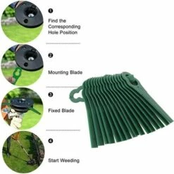 ECHOO Lames De Coupe En Plastique Non Fragiles De 83 Mm Pour Tondeuse à Gazon 100pcs -Débroussailleuse Soldes Magasin 67933358 3