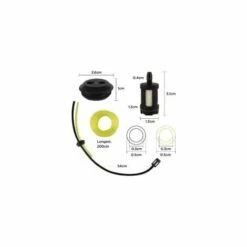 ECHOO TheirNear 2Pcs Tuyaux D'essence Avec Filtre + 2 Mètres Tuyau D'arrosage Jaune, Universel Filtre à Essence Kit, Pour Tondeuse Coupe Herbe Débroussailleuse Tronconneuse -Débroussailleuse Soldes Magasin 67933717 2