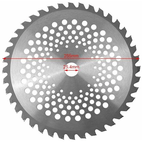 Lame De Débroussailleuse Lames De Scie à Bois De 40 Dents 1'' Diamètre De L'alésage 10'' Lames à Pointe En Carbure Pour L'herbe De Jardin 1,5 X 255 X 25,4mm 13Treize 4 Lame De Débroussailleuse Lames De Scie à Bois De 40 Dents 1'' Diamètre De L'alésage 10'' Lames à Pointe En Carbure Pour L'herbe De Jardin 1,5 X 255 X 25,4mm 13Treize – Image 2