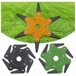 FLYME Tete De Coupe, 6 Dents, Outil De Mangeur D'Herbe, Verte 11 FLYME Tete De Coupe, 6 Dents, Outil De Mangeur D'Herbe, Verte -Débroussailleuse Soldes Magasin 68199913 5