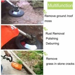 LLOVE Brosse De Désherbage à Tête De 6 "(150 Mm * 25,4 Mm) Pour L'élimination De La Mousse Et De La Rouille Des Joints De Pavage De Briques De Jardin -Débroussailleuse Soldes Magasin 68310471 4