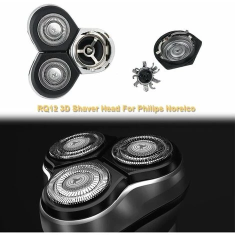 QERSTA Têtes De Rasoir RQ12 Compatibles Avec Phi-lips Norelco RQ11 RQ10 Sensotouch RQ1250 RQ1180 Arcitec 3D Rasoir électrique Pour Homme Avec Brosse De Nettoyage 4 QERSTA Têtes De Rasoir RQ12 Compatibles Avec Phi-lips Norelco RQ11 RQ10 Sensotouch RQ1250 RQ1180 Arcitec 3D Rasoir électrique Pour Homme Avec Brosse De Nettoyage – Image 2
