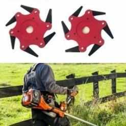 Cisea Tête De Débroussailleuse En Métal à 6 Dents - Tête De Tondeuse à Gazon De Jardin 2 Commandes - Rouge, Lame Plate 7 Cisea Tête De Débroussailleuse En Métal à 6 Dents - Tête De Tondeuse à Gazon De Jardin 2 Commandes - Rouge, Lame Plate -Débroussailleuse Soldes Magasin 68583584 2