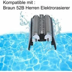 Cisea Tête De Rasoir De Rechange 52B Compatible Avec Les Rasoirs électriques Braun 5 Series 5020S 5030S 5040S 5050S 5070S 5090CC 52B 52S Series Avec Brosse -Débroussailleuse Soldes Magasin 68585340 4