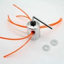 FVO 2Pièces Aluminium Fils Tête Coupe-bordure Tête Double Fil Bobine Tête Fil Nylon Pour Débroussailleuse à Essence Tondeuse à Gazon -Débroussailleuse Soldes Magasin 68586591 3