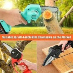 GRID COOL Accessoire Pour Débroussailleuse Chaîne De Scie à Guide Compatible Avec Une Batterie Portable électrique Sans Fil De 4 Pouces -Débroussailleuse Soldes Magasin 68591317 3