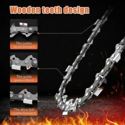 GRID COOL Accessoire Pour Débroussailleuse Chaîne De Scie à Guide Compatible Avec Une Batterie Portable électrique Sans Fil De 4 Pouces -Débroussailleuse Soldes Magasin 68591317 4