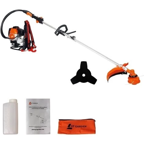 GT GARDEN Débroussailleuse à Dos Thermique, 52 Cm3, 3 CV 7 GT GARDEN Débroussailleuse à Dos Thermique, 52 Cm3, 3 CV – Image 5