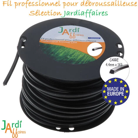 JARDIAFFAIRES Bobine De Fil Extra Pro Carré Pour Débroussailleuse 4,4mm X 53 Mètres 5 JARDIAFFAIRES Bobine De Fil Extra Pro Carré Pour Débroussailleuse 4,4mm X 53 Mètres – Image 3