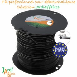 JARDIAFFAIRES Bobine De Fil Extra Pro Carré Pour Débroussailleuse 3mm X 218 Mètres -Débroussailleuse Soldes Magasin 9141027 3