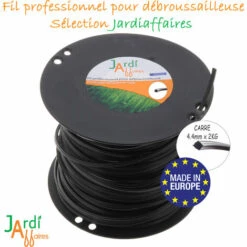 JARDIAFFAIRES Bobine De Fil Extra Pro Carré Pour Débroussailleuse 4,4mm X 106 Mètres -Débroussailleuse Soldes Magasin 9141029 3